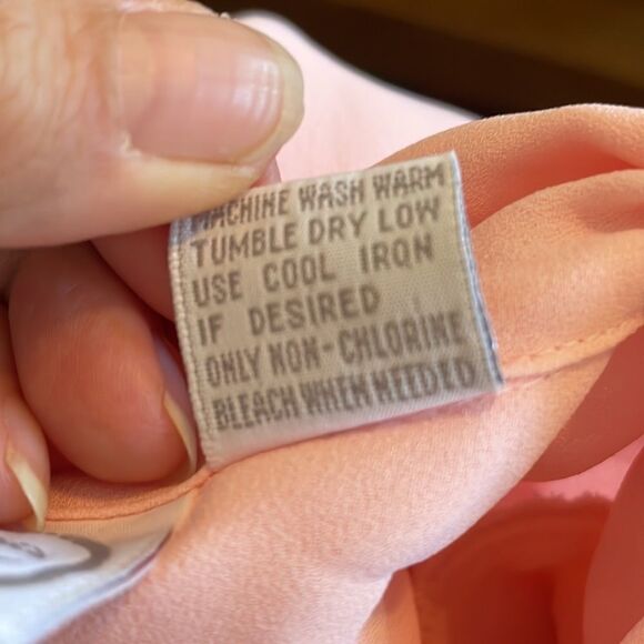 Vtg 80s/90s‎ Jean de Pierre light pink embroidered blouse - Picture 9 of 9